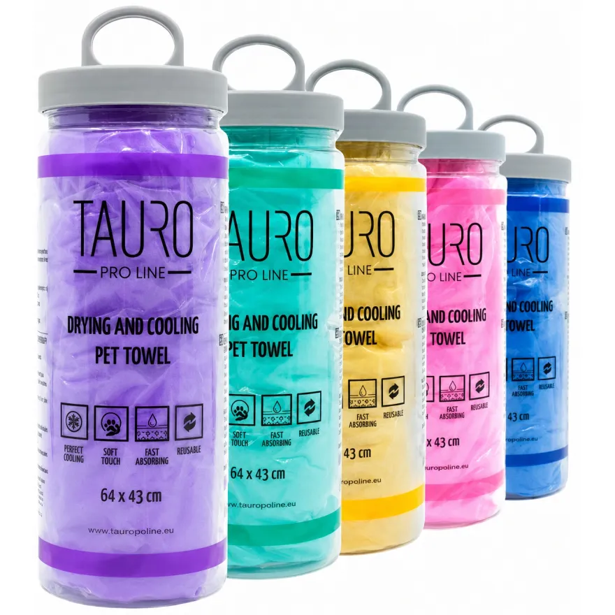 Рушник Tauro Pro Line для сушки та охолодження тварин 64*43 см зелений