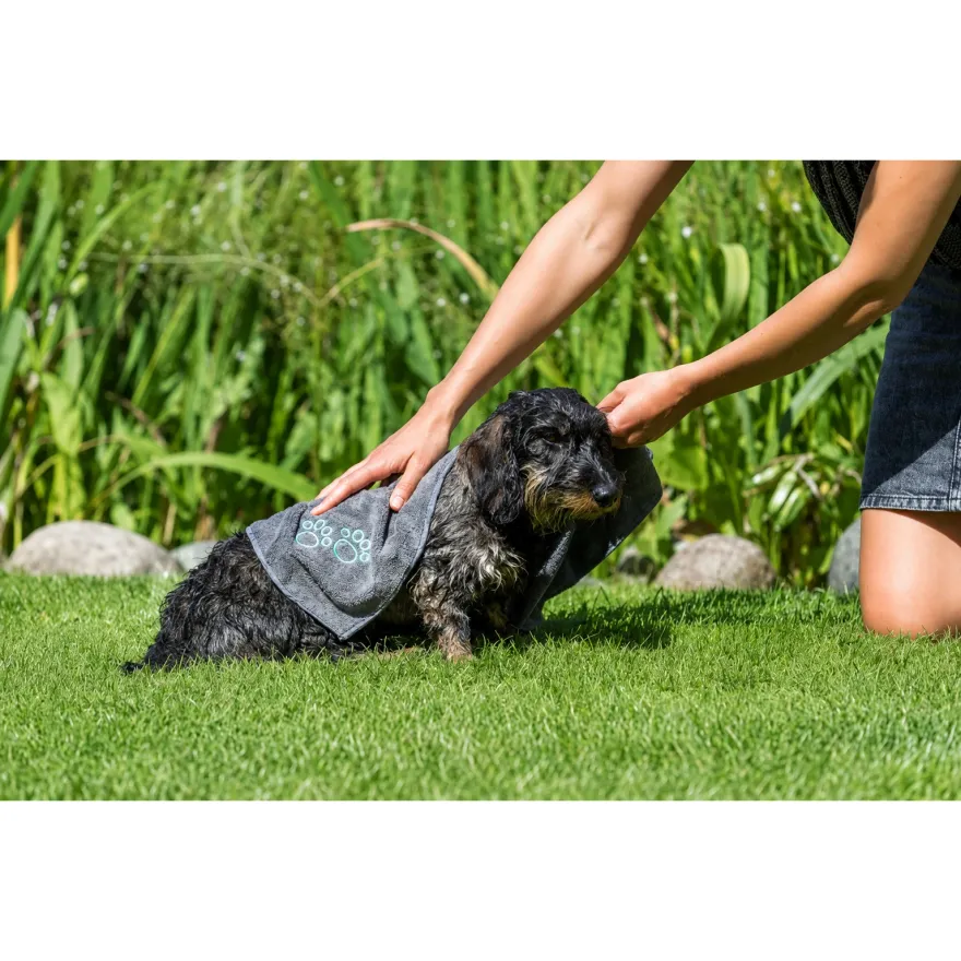 Полотенце Trixie Towel из микрофибры для домашних животных 50*60 см серое