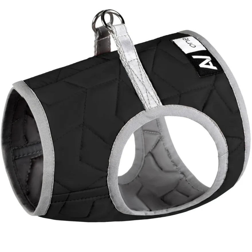 Шлея для собак AiryVest ONE м'яка XS2 чорна