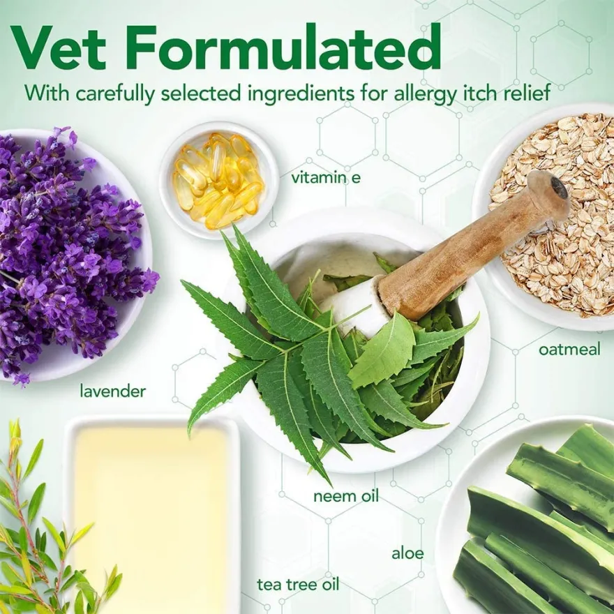 Спрей для собак VET`S BEST Allergy Itch Relief Spray при алергії для чутливої шкіри 236 мл