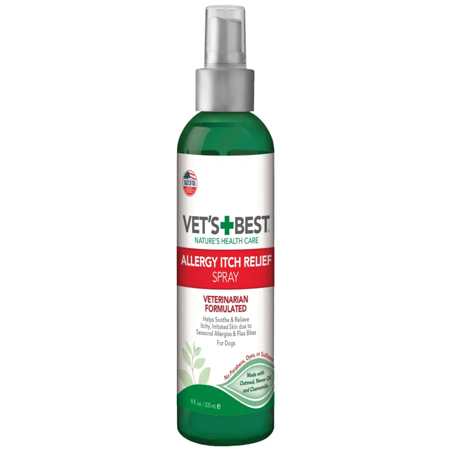 Спрей для собак VET`S BEST Allergy Itch Relief Spray при алергії для чутливої шкіри 236 мл