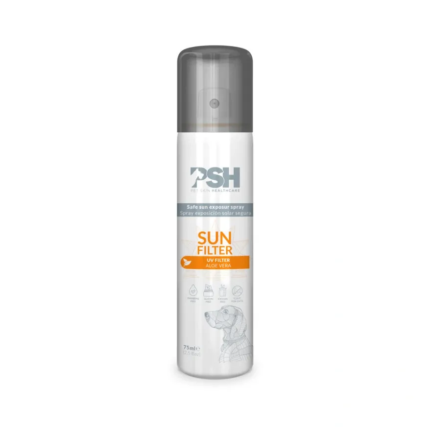Спрей-лосьйон сонцезахисний PSH Sun Filter для собак 75 мл Спрей-лосьйон сонцезахисний PSH Sun Filter для собак 75 мл