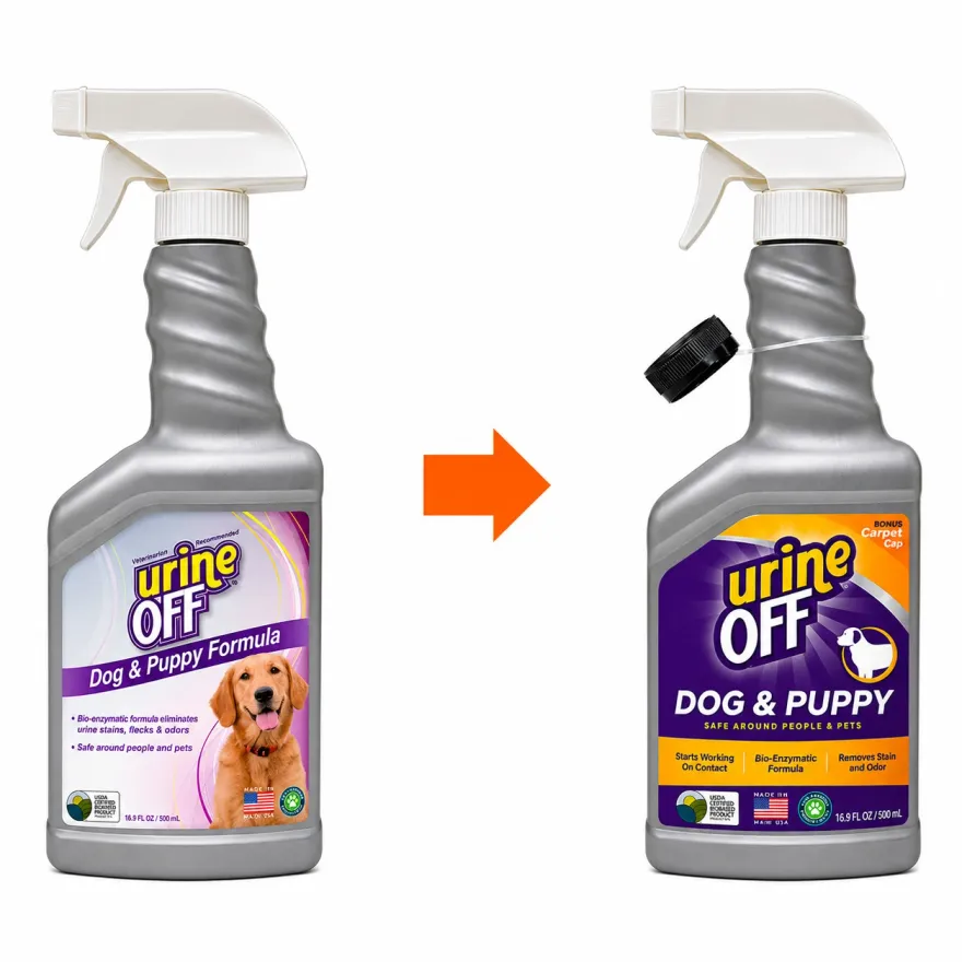 Спрей TropiClean Urine Off для видалення органічних плям і запахів цуценят та собак 500 мл