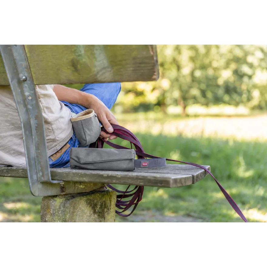 Сумка для ласощів Trixie Snack Bag бавовна/поліестер 10*8 см сіра