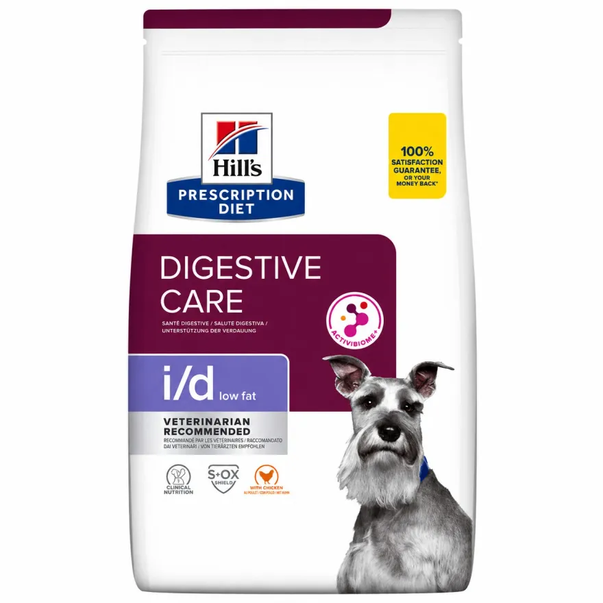 Сухий дієтичний корм для дорослих собак Hill’s PD Digestive Care I/D Low Fat ActivBiome+ при розладах травлення зі зниженим вмістом жиру 12 кг