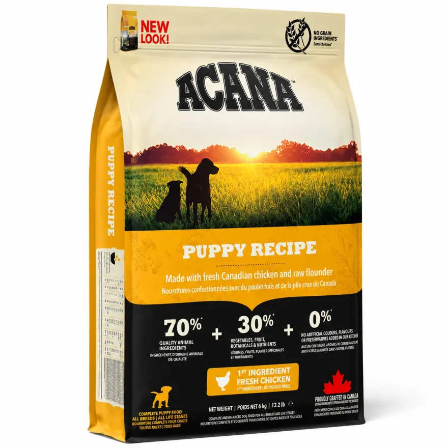 Сухой корм для щенков всех пород Acana Puppy Recipe со свежей курицей 17 кг