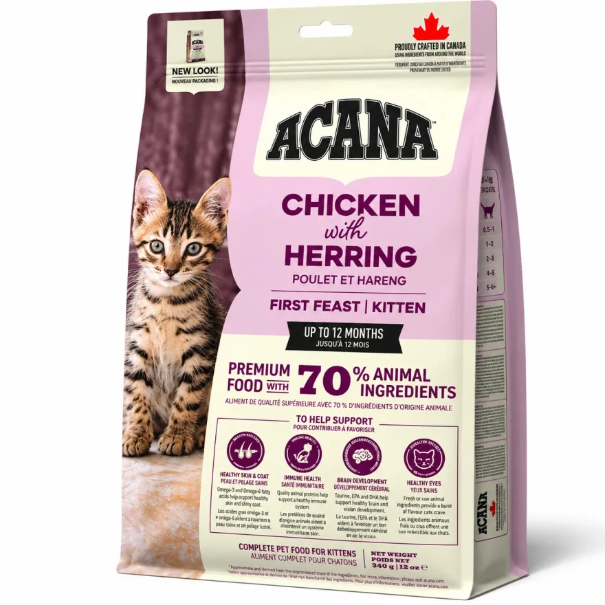 Сухий корм для кошенят Acana First Feast Kitten з куркою та оселедцем 340 г