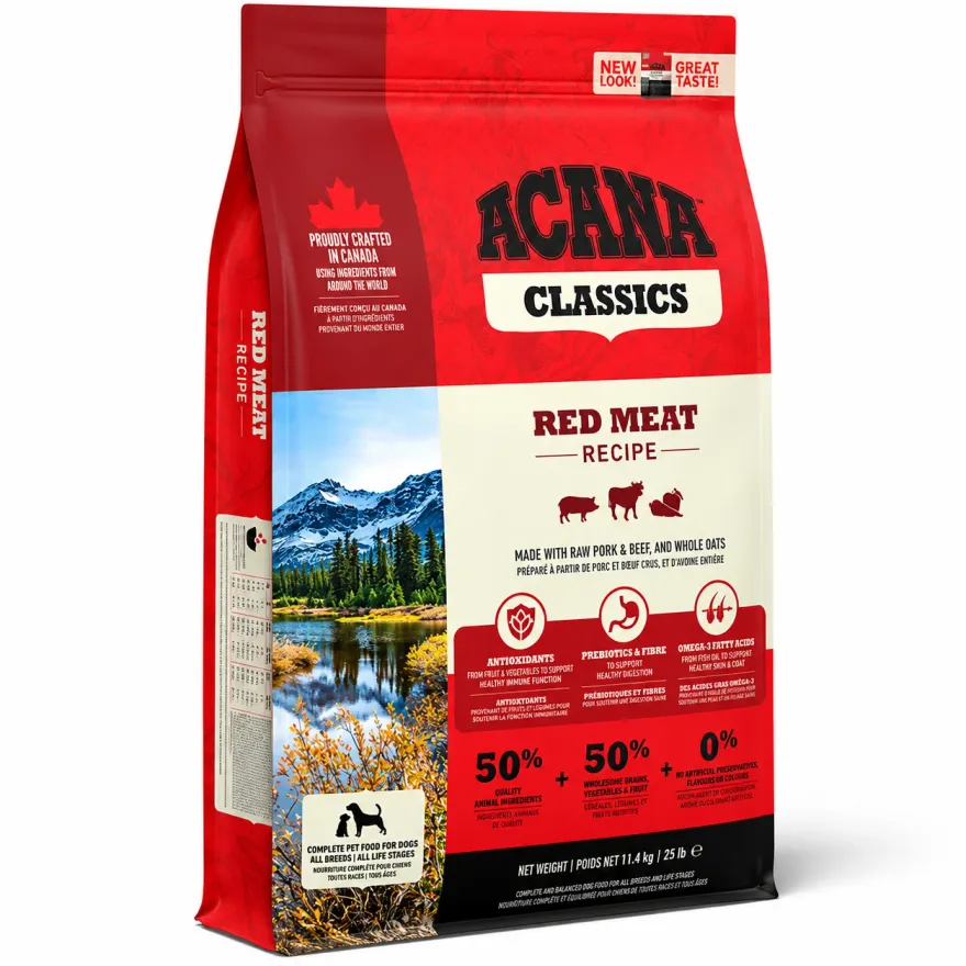 Сухой корм для собак всех пород Acana Classics Red Meat с говядиной, свининой и ягненком 14,5 кг