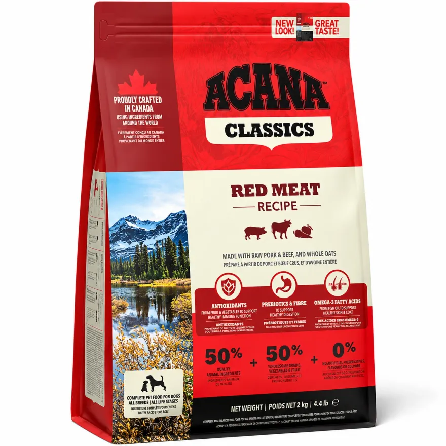 Сухой корм для собак всех пород Acana Classics Red Meat с говядиной, свининой и ягненком 2 кг