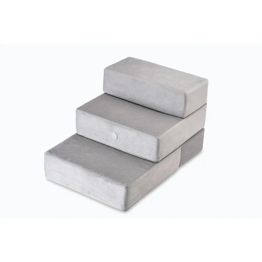 Сходинки Harley&Cho Tetris Double велюр Gray S сірі 36 см