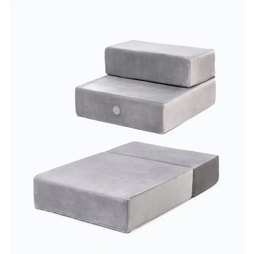 Сходинки Harley&Cho Tetris Double велюр Gray S сірі 36 см