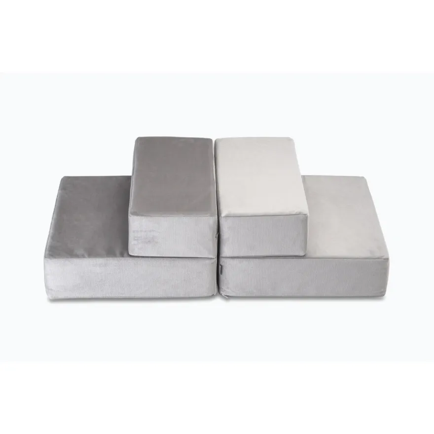 Сходинки Harley&Cho Tetris Double велюр Gray S сірі 36 см