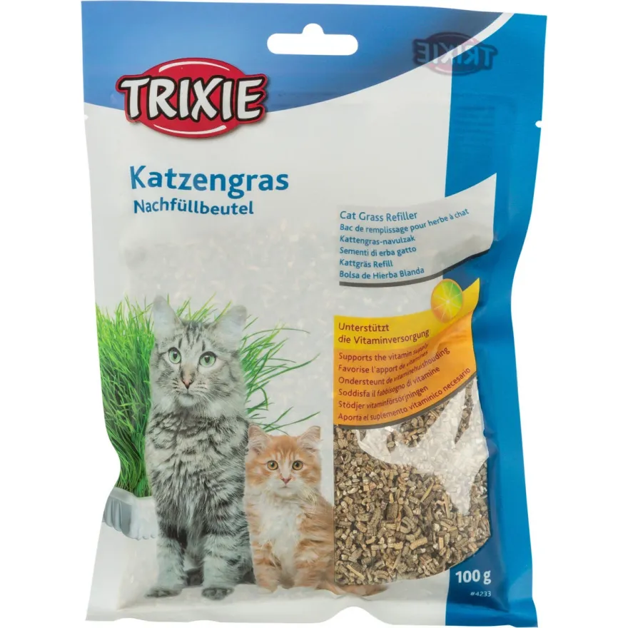 Трава для кошенят Trixie Soft Grass Набір для самостійного вирощування 100 г