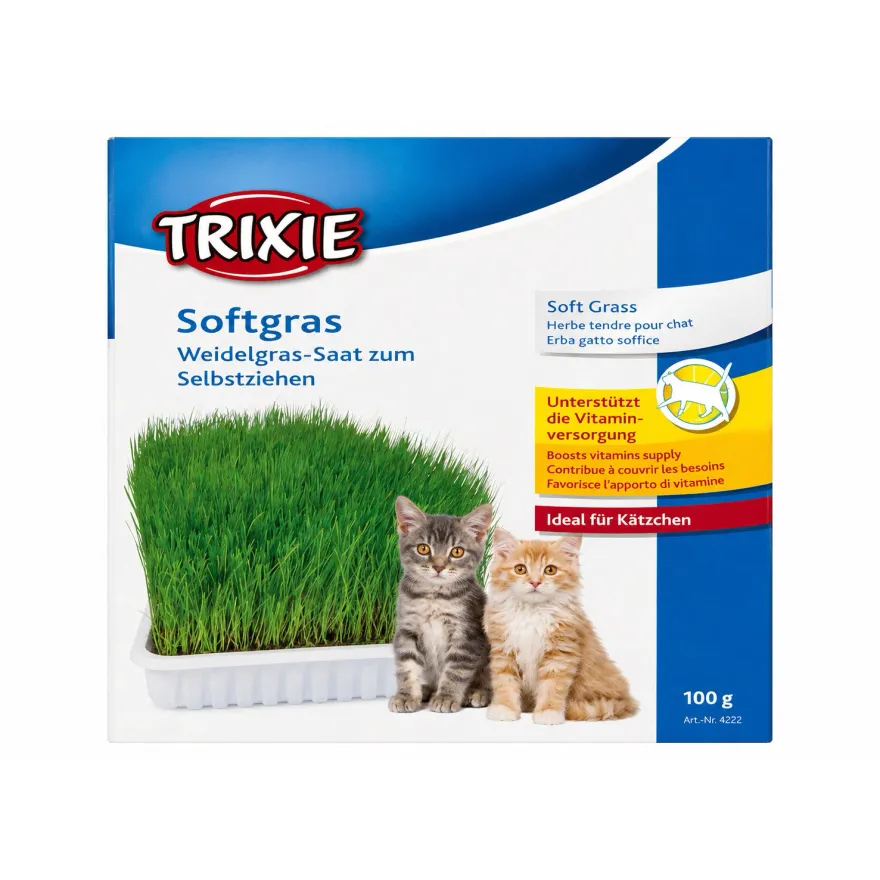 Трава для кошенят Trixie Soft Grass Набір для самостійного вирощування 100 г Трава для кошенят Trixie Soft Grass Набір для самостійного вирощування 100 г