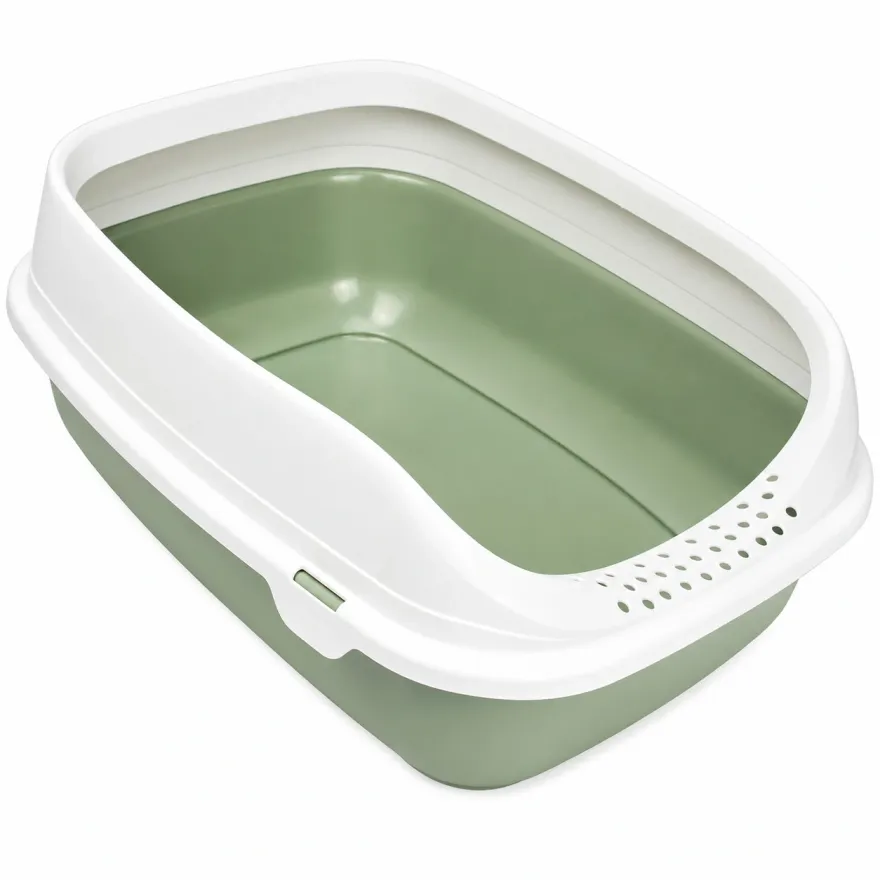 Туалет з рамкою для котів MPS Beta Plus SMALL світло-зелений 43x31x16 см
