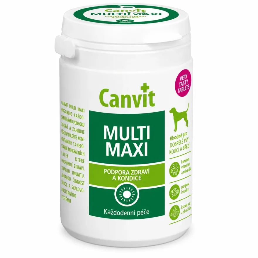 Вітамінно-мінеральний комплекс Canvit Multi Maxi Вітаміни та мінерали для собак 115 табл. (230 г)