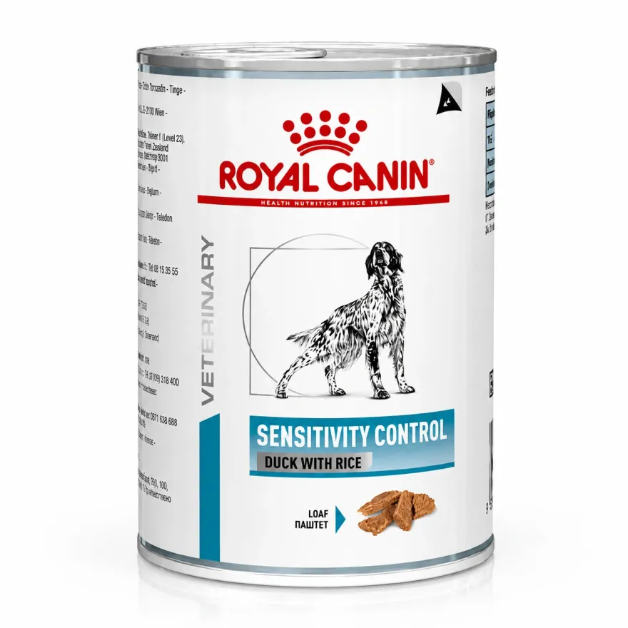 Вологий дієтичний корм для собак Royal Canin Sensitivity Control Duck with Rice при алергії та харчовій непереносимості, паштет з качкою 410 г
