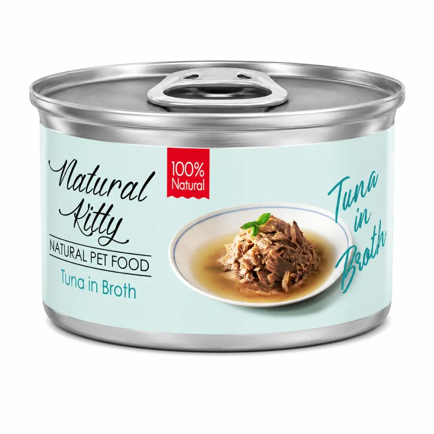 Вологий корм для котів Natural Kitty Broth Series Tuna тунець в бульйоні 80 г