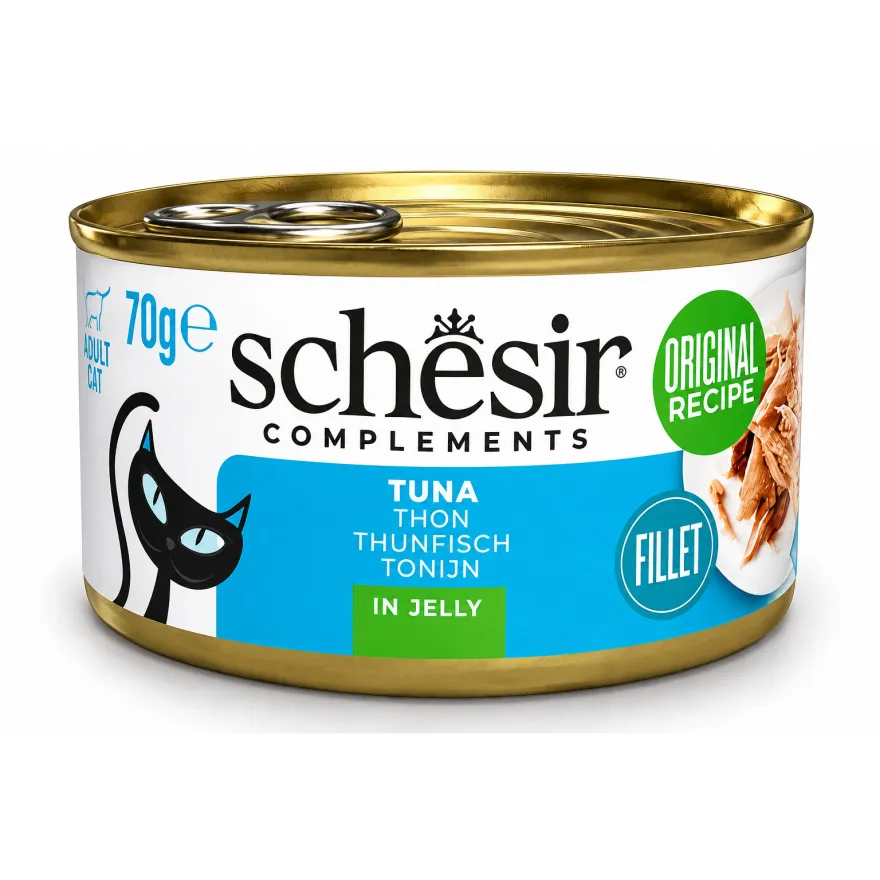 Вологий корм для котів Schesir Tuna Тунець в желе 70 г Вологий корм для котів Schesir Tuna Тунець в желе 70 г