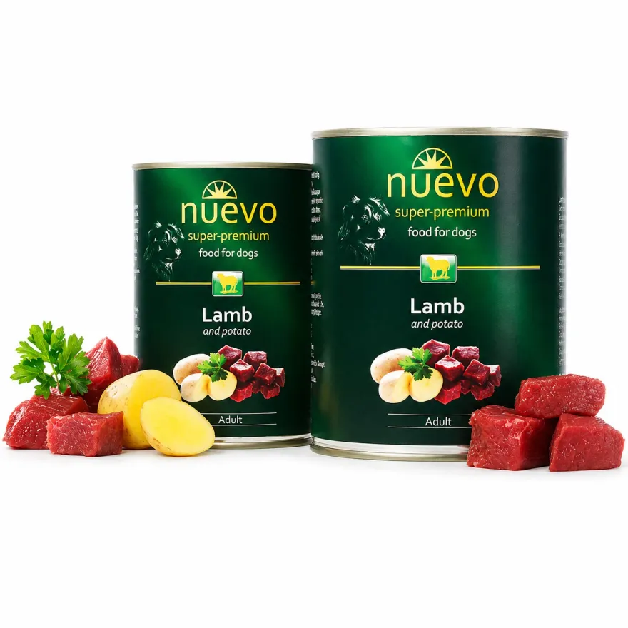 Вологий корм для собак Nuevo Dog Adult Lamb & Potato з ягням та картоплею 400г
