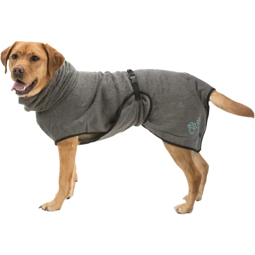 Халат-попона для собак Trixie Bath Robe махровий сірий M 50 см Халат-попона для собак Trixie Bath Robe махровий сірий M 50 см