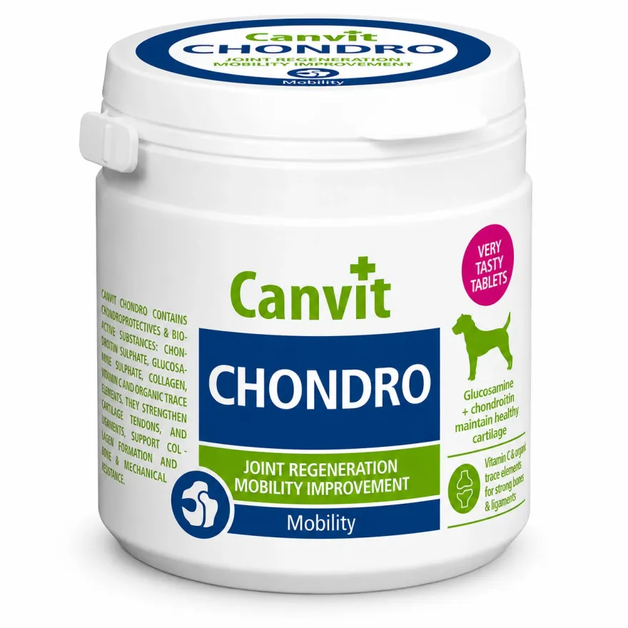 Хондропротекторний препарат Canvit Chondro для підтримки та відновлення здоров'я суглобів у собак 100 табл. (100 г)