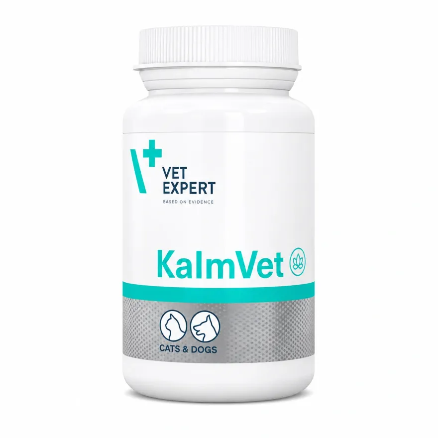 Заспокійливий препарат Vet Expert KalmVet для зниження стресу у собак і котів 60 капс.