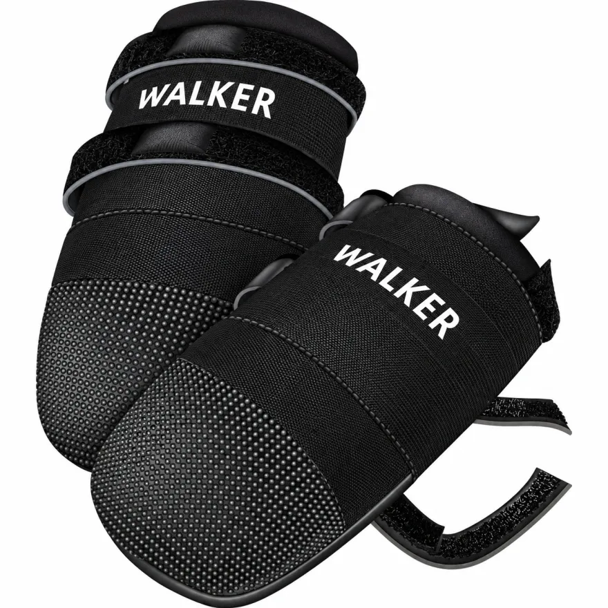 Захисні черевики для собак Trixie Walker Care M 7,5*15 см чорні 2 шт.
