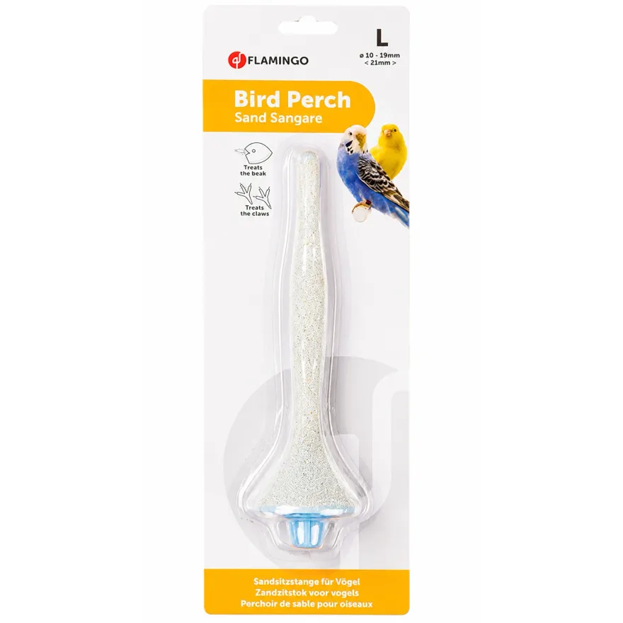 Жердина для птахів Flamingo Bird Perch Sand Sangare L піщана 21,5 см / 1-1,9 см