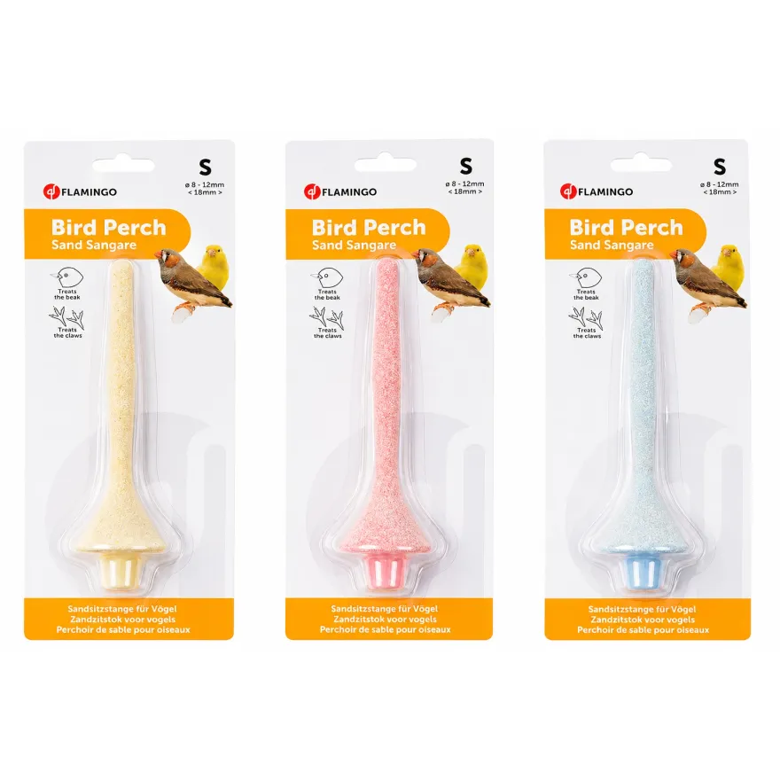 Жердина для птахів Flamingo Bird Perch Sand Sangare S піщана 18 см / 0,8-1,2 см