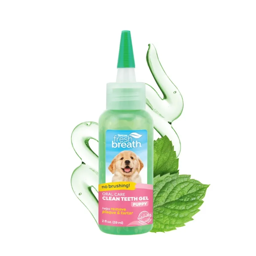Зубний гель TropiClean "Свіжий подих" (No Brush) для догляду за ротовою порожниною цуценят 59 мл