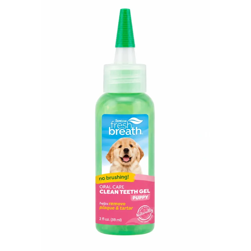 Зубний гель TropiClean "Свіжий подих" (No Brush) для догляду за ротовою порожниною цуценят 59 мл