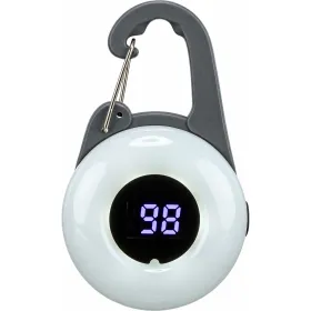 Брелок для собак Trixie Flasher USB круглий, 4х6.5 cм графітовий