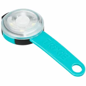Брелок-ліхтарик для собак Trixie Flasher USB круглий, бірюзовий 3х8 cм