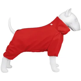 Дощовик для собак WAUDOG Clothes водонепроникний S32 червоний