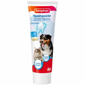Ензимна зубна паста Beaphar Toothpaste Liver зі смаком печінки для догляду за ротовою порожниною собак і котів 100 г