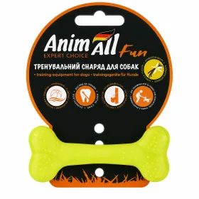 Іграшка для собак AnimAll Fun Кістка жовта 8 см