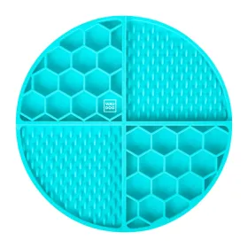 Килимок для злизування і повільного харчування WAUDOG Silicone блакитний 211х211х30 мм