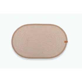 Килимок під миски Harley&Cho Beige M бавовняний бежевий 67х39 см