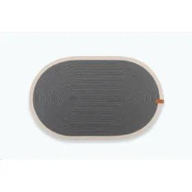 Килимок під миски Harley&Cho Gray S бавовняний сірий 56х35 см