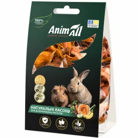 Ласощі для гризунів AnimAll Сушені морква та гарбуз 50 г