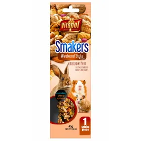 Ласощі для гризунів Vitapol Smakers Weekend Style Паличка з горіхами 1 шт 45 г