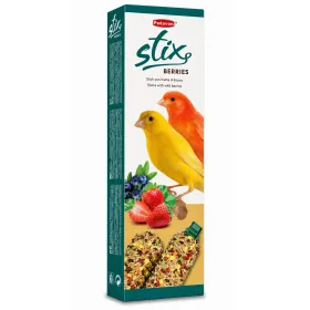 Ласощі для канарок Padovan Stix Berries Canarini Палички з лісовими ягодами 2 шт 80 г