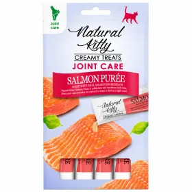 Ласощі для котів Natural Kitty Fuctional Creamy Treat Salmon Puree Joint Care Кремовий мус з лососем 4*12 г