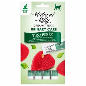Ласощі для котів Natural Kitty Fuctional Creamy Treat Tuna Puree Urinary Care Кремовий мус з тунцем 4*12 г