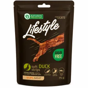 Ласощі для котів Nature's Protection Lifestyle Cat Snacks Soft Duck Strips Смужки з качки 75 г