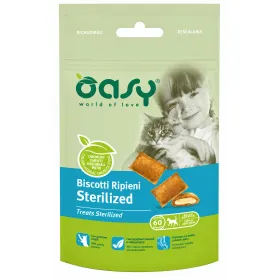 Ласощі для котів OASY CAT Treats Sterilized Подушечки з куркою 60 г