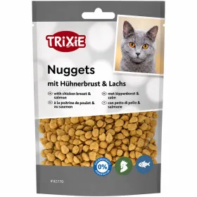 Ласощі для котів Trixie Nuggets Хрусткі снеки з курячою грудкою та лососем 50 г
