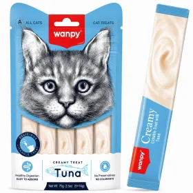 Ласощі для котів Wanpy Creamy Treat Кремовий мус з тунцем 5*14г