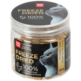 Ласощі для котів WAUCAT Treats Freeze dried Chicken Liver Куряча печінка 20 г
